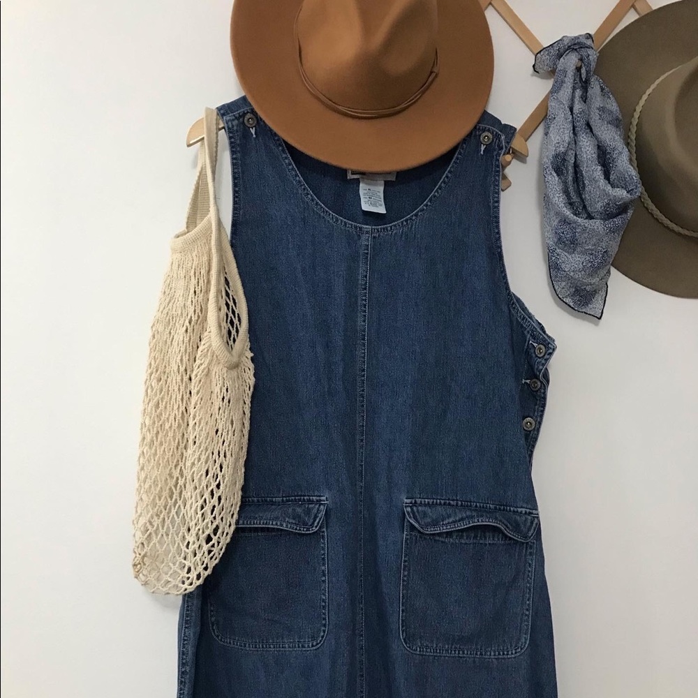 Vintage Jean maxi jumper dress